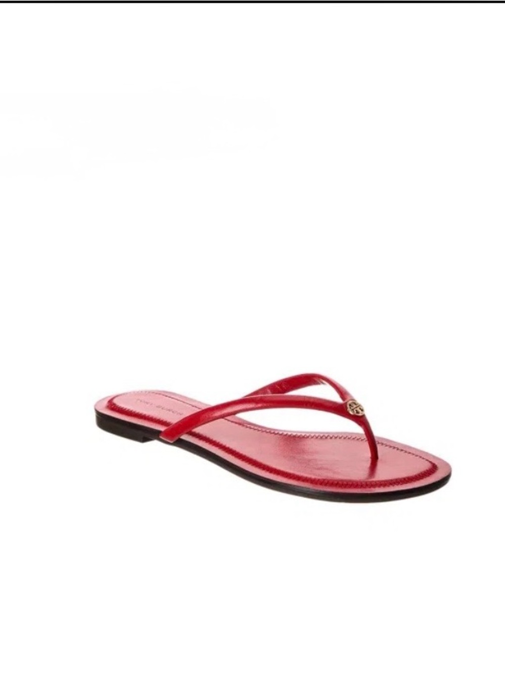 Tory Burch CHELSEA LEATHER FLIP FLOP IN RED